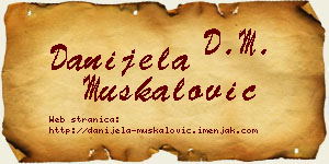 Danijela Muskalović vizit kartica